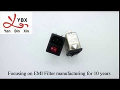 2 Prise d'alimentation CA d'entrée à montage à vis pour fusible, filtre 1 - 10A 220v 50/60Hz Fréquence de fonctionnement