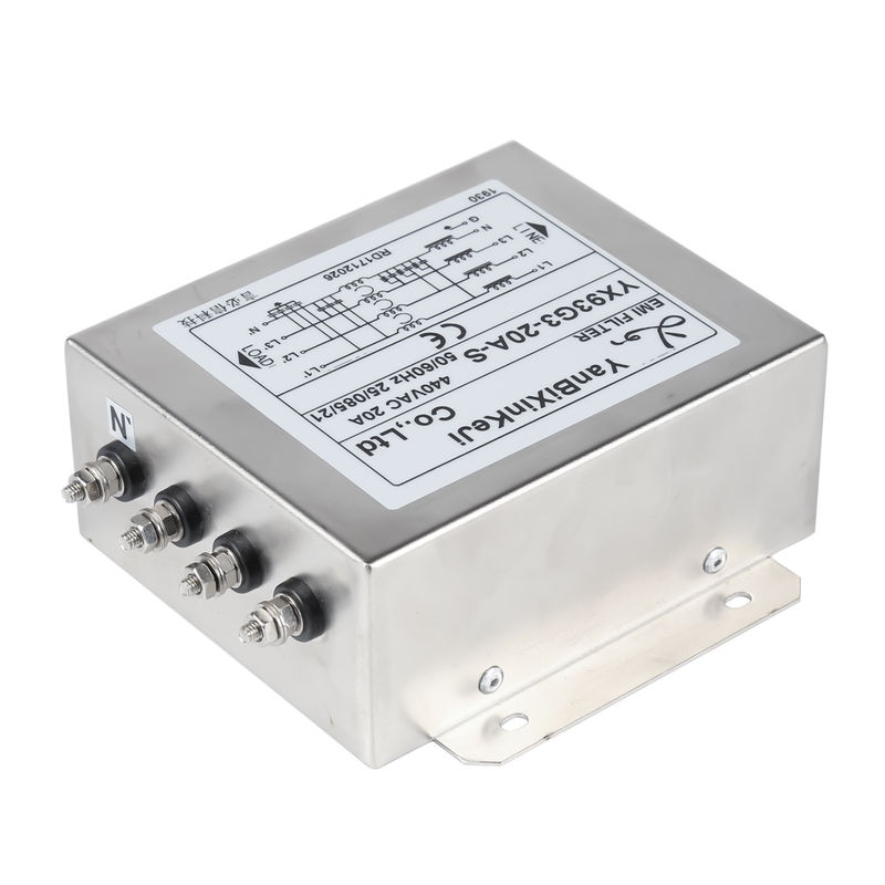 3 Phase 4 Filtre électromagnétique par fil 380V/520V