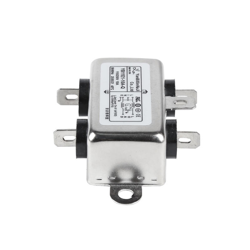 filtre passe-bas de ligne électrique monophasé du filtre YB11E1-Q de 10A EMC