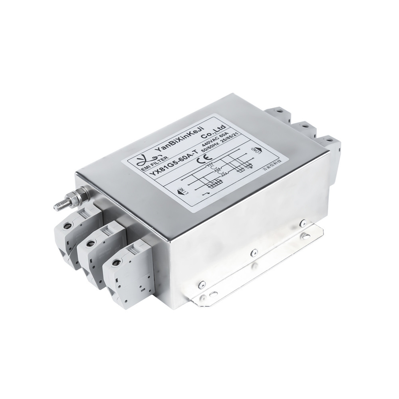 filtre EMI Filter For Automation Equipment triphasée de sortie de TB de 60A 30MHZ 440VAC