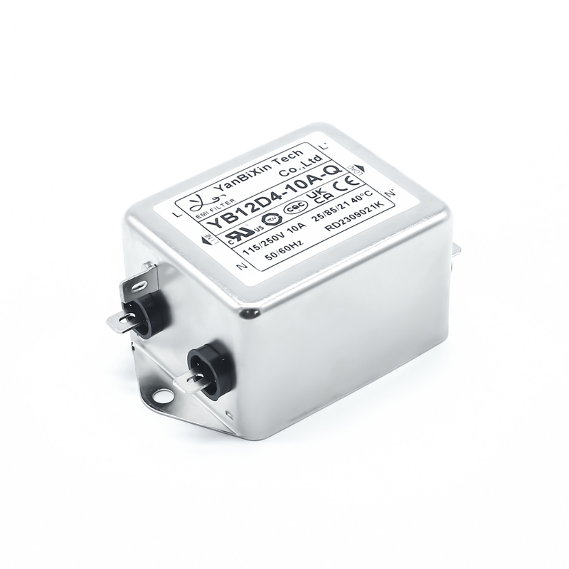 YB12D4 Filtre universel à phase unique 1A~10A Filtre de puissance EMI 220V Bruit EMC Pour les UPS