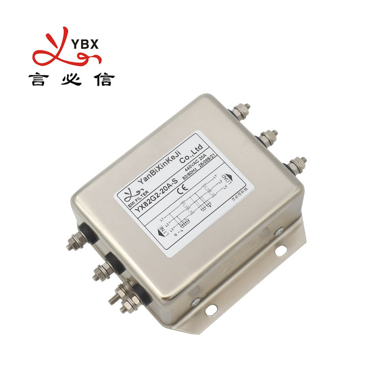 filtre passif de puissance d'EMI Filter EMC de l'inverseur 20A pour le moteur servo