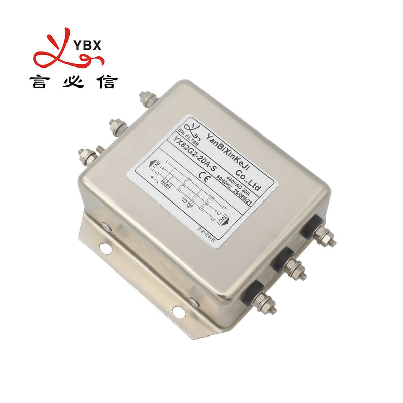 filtre passif de puissance d'EMI Filter EMC de l'inverseur 20A pour le moteur servo