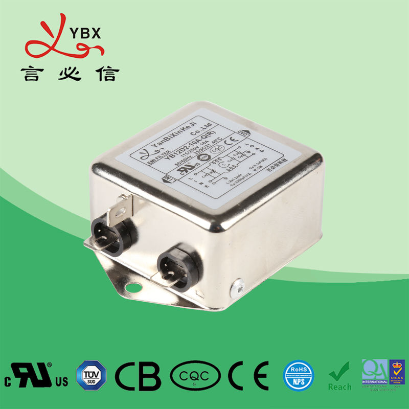 Caisse en métal d'IEM EMC 120V 250VAC de filtre de bruit de ligne à C.A. d'équipement de la télématique